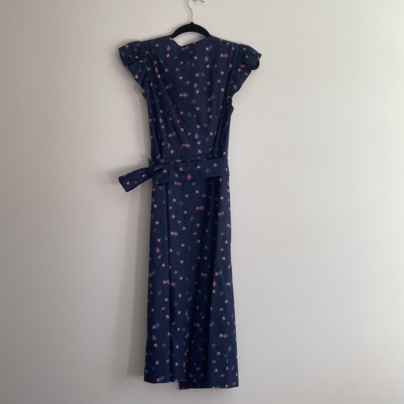 Rebecca Taylor Floral Wrap Dress w. Pockets Sz 4 - Picture 7 of 7